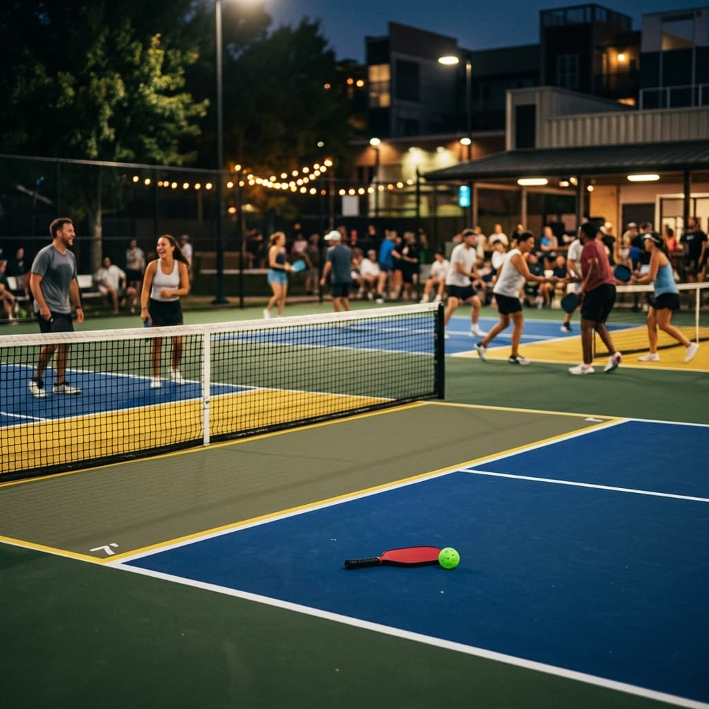 Pickleball Court Background